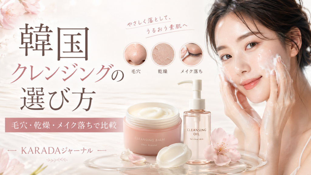 やさしさと美しさ、クレンジング選び