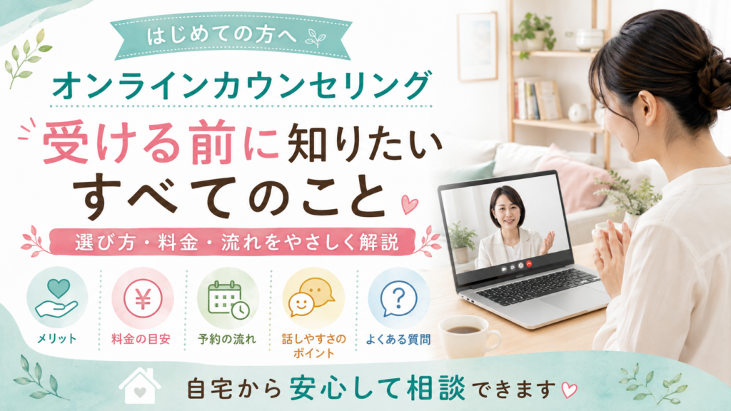 オンライン相談ガイドと笑顔のビデオ通話