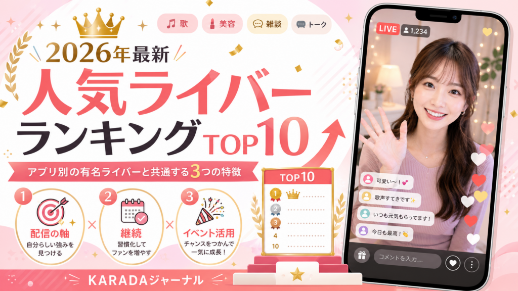 人気ライバーランキング2026年