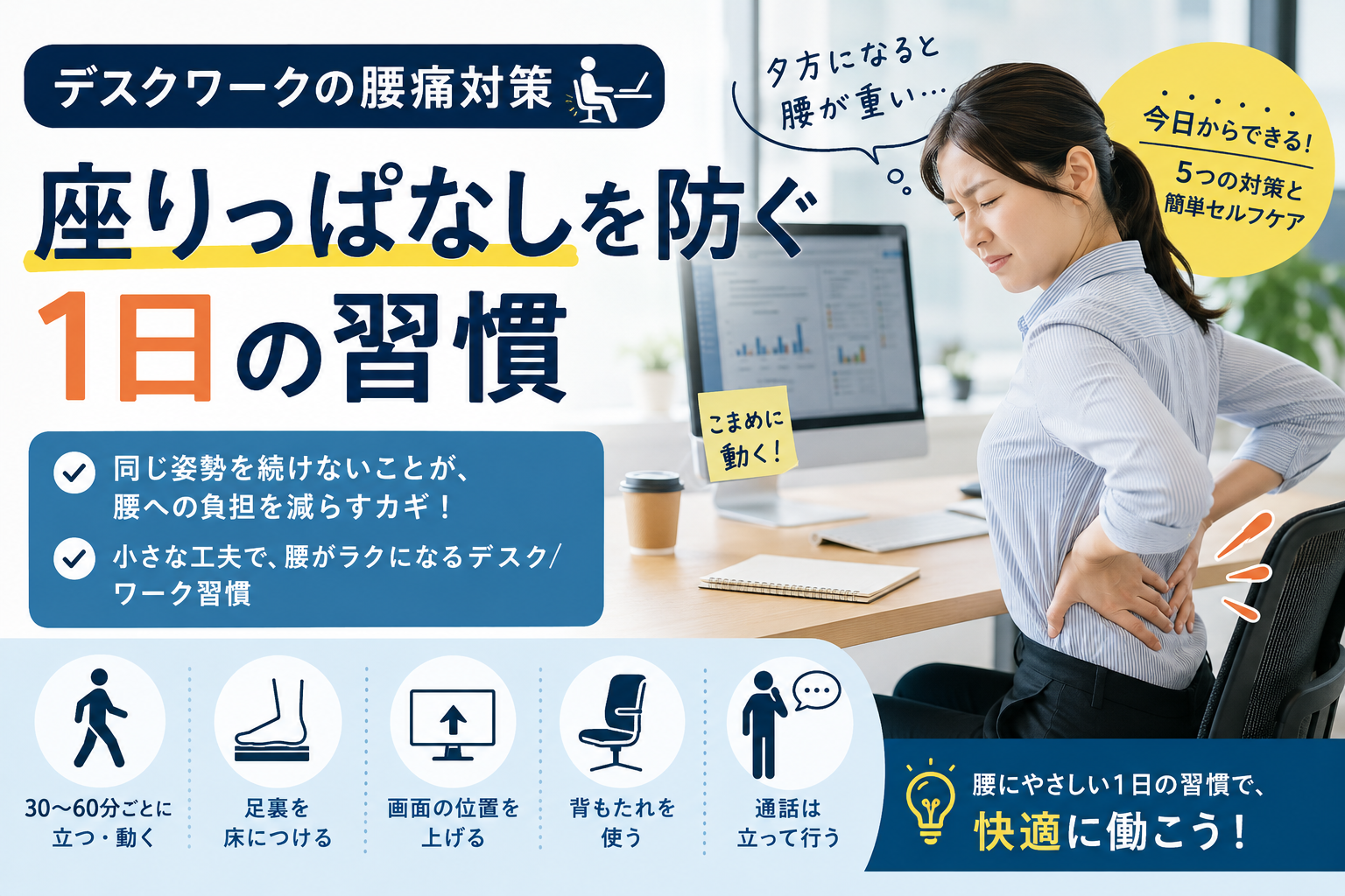 腰痛対策 一日の習慣